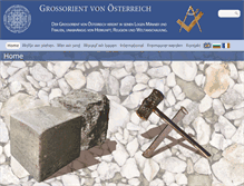 Tablet Screenshot of freimaurer.at